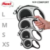 Flexi automata póráz New Comfort L szalaggal 8 m - kutyáknak 50 kg-ig, fekete