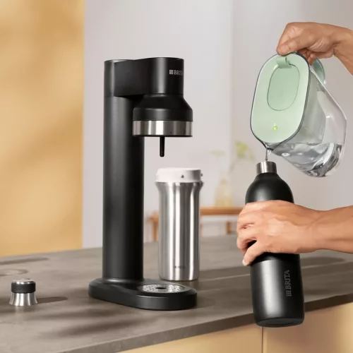 Brita Sodatrio cumisüveg (1l; fekete)