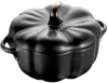 Mini cocotte kerek sütőtökös öntőforma 40508-549-0 - fekete 700 ml
