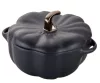 Mini cocotte kerek sütőtökös öntőforma 40508-549-0 - fekete 700 ml
