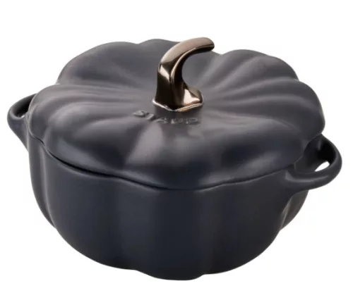 Mini cocotte kerek sütőtökös öntőforma 40508-549-0 - fekete 700 ml