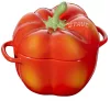 Mini cocotte kerek paprika staub 40500-325-0 - piros 470 ml