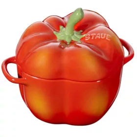 Mini cocotte kerek paprika staub 40500-325-0 - piros 470 ml