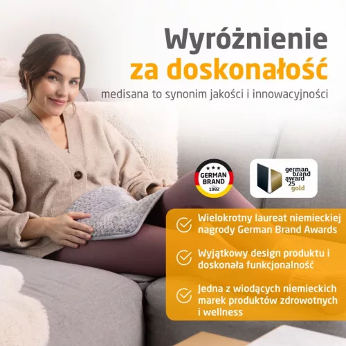 Medisana HP 516 80W-os fűtőpárna | 4 fűtési szint | 400 x 300 mm | Szürke