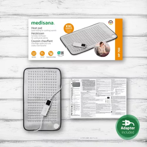 Medisana HP 700 XXL 100 W-os fűtőpárna | 9 fűtési szint | 600 x 350 mm | Szürke