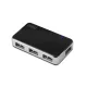 4 portos USB 2.0 nagysebességű hub/elosztó, aktív, fekete és ezüst