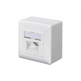 Cat.6a 2xRJ45 árnyékolt felületszerelt aljzat
