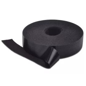   Tépőzáras szalag strukturált kábelezéshez, 20 mm széles, 10 m-es tekercs, fekete