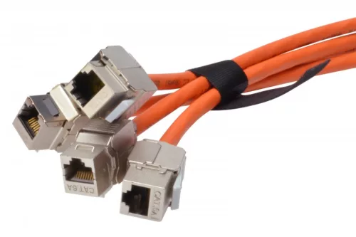 Tépőzáras szalag strukturált kábelezéshez, 20 mm széles, 10 m-es tekercs, fekete