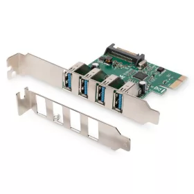   USB 3.0 PCI Express bővítőkártya/vezérlő, 4xUSB 3.0, chipset: VL805