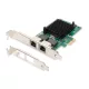 PCI express 2x rj45 gigabites 10/100/1000mbps alacsony profilú vezetékes hálózati kártya