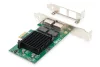 PCI express 2x rj45 gigabites 10/100/1000mbps alacsony profilú vezetékes hálózati kártya