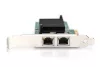 PCI express 2x rj45 gigabites 10/100/1000mbps alacsony profilú vezetékes hálózati kártya