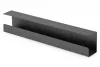 Acél kábelrendező csatorna asztal alatti elosztókhoz, csavaros rögzítés, 60 cm, fekete