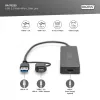 USB 3.0 Hub/4 portos Slimline USB A Hub + USB-C 5 Gbps adapter, USB-C tápcsatlakozó
