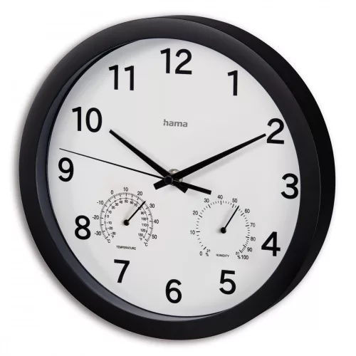Máltai falióra 25 cm, fekete