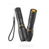 az 1-ben LED-es zseblámpa 200lm 100m 3 zoom mód
