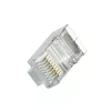 RJ45 cat.6 dugók 100 db árnyékolt, fedéllel, fekete