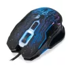 USB gamer egér, 2400 dpi, fekete