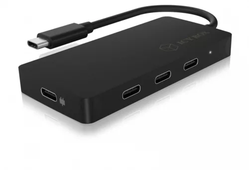 ib-hub1429-cpd elosztó 4x C típusú USB elosztó, 3x C típusú, 1x C típusú PD, akár 100 watt
