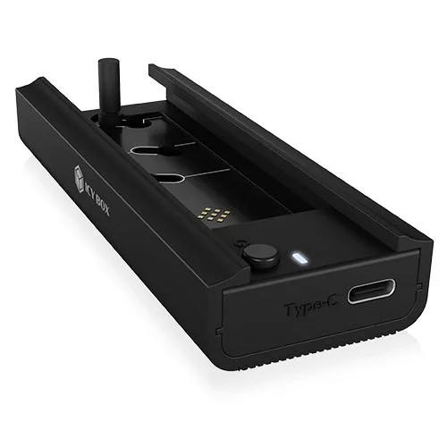 Dokkolóállomás IB-180MC-C31 M.2 NVMe és SATA dokkoló, USB 3.2 (gen2) Type-C, alumínium