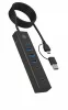 ib-hub1737-c3 hub 7 portos USB 3.2 gen 1 hub, 3x USB Type-C, 4x USB Type-A