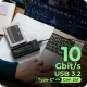 Dokkolóállomás IB-180MS-C31 SSD dokkoló 1x 2.5"/3.5" és 1x m.2 pcie nvmena USB 3.2 gen 2 10 Gbit/s