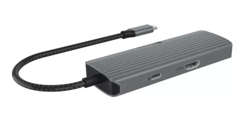 Dokkolóállomás ib-dk4022a-cpd 6in1, hdmi, usb, PD
