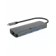 Dokkolóállomás ib-dk4034a-cpd 6in1, hdmi, usb, PD, lan