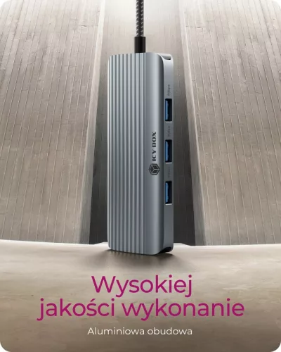 Dokkolóállomás ib-dk4034a-cpd 6in1, hdmi, usb, PD, lan