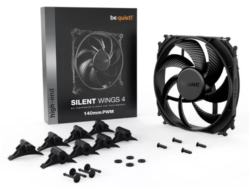 Silent Wings Pro 4 140 mm-es PWM ventilátor