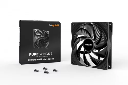 Pure Wings 3 140 mm-es PWM nagysebességű ventilátor