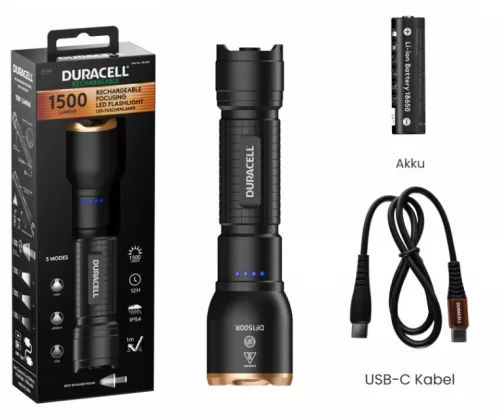 Duracell DF1500R zseblámpa bliszterben