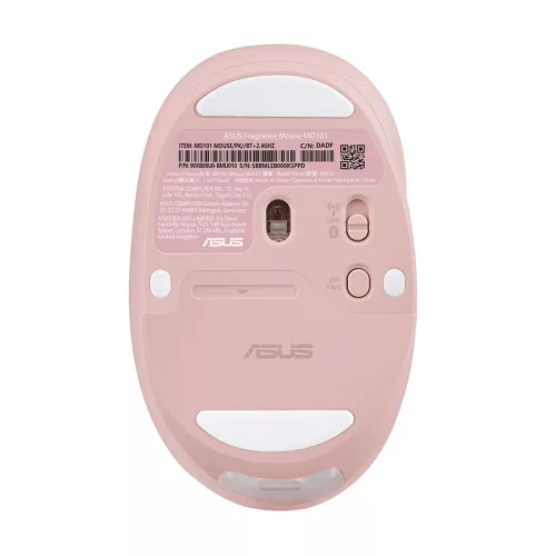 Asus MD101 illatosító egér vezeték nélküli / bluetooth rózsaszín agyag