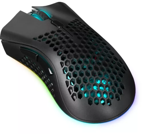 Warlock GM-709l vezeték nélküli gamer egér optikai RF RGB 2400 dpi 8p