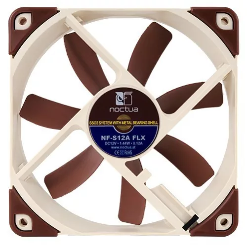 Noctua 120 mm-es ventilátor 7.4/10.7/17.8 dba