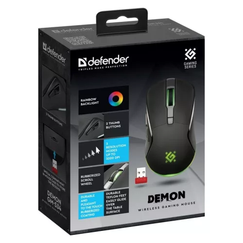 Defender vezeték nélküli egér Demon GM-534 RF 3200dpi 6p 52534