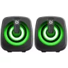 J1 2.0 számítógép hangszórók, 6 W, LED, USB, fekete