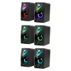 Számítógép hangszórók j4 2.0 6w LED USB fekete