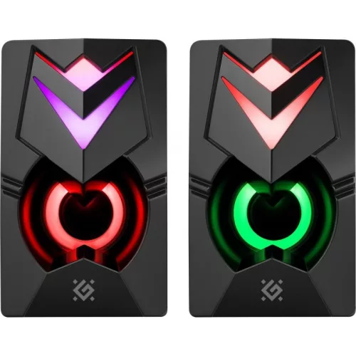 Számítógép hangszórók j4 2.0 6w LED USB fekete