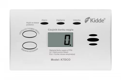 Szén-monoxid érzékelő kijelzővel k7dco