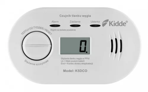 Szén-monoxid érzékelő kijelzővel k5dco
