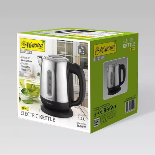 Elektromos vízforraló fémből 1,2 l 1630 W Maestro MR-027