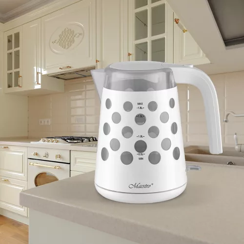 Elektromos vízforraló 1,7 l 2200 W "dots" MR-045-fehér