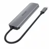 4x USB 3.1 Gen1 elosztó, 1x microUSB (csak tápellátás) h1107a
