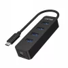 USB-C HUB; 4x USB-A 3.1; aktív; 10 W; h1117b
