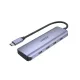 USB-C 3.1 elosztó; 4x USB-C; 5 Gbps; 15 cm-es kábel; h1107k