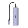 USB-C 3.1 elosztó; 4x USB-C; 5 Gbps; 15 cm-es kábel; h1107k