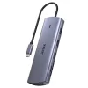 Unitek USB-C HUB 9in1, HDMI, VGA, SD, RJ45, 3x USB-A, PD 100W