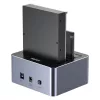 2,5/3,5"-os USB 5 Gbps-os lemezklónozó állomás; Y-3026GY01-EU